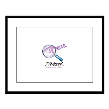 Magnifier Logo Large Framed Print