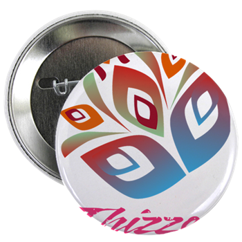 Artistic Leaves Logo 2.25" Button