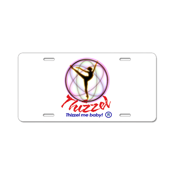 Thizzel Dancing Aluminum License Plate