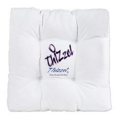 Text Effect Logo Tufted Chair Cushion