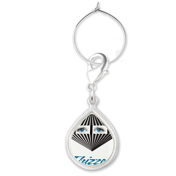 Thizzel Face Logo Teardrop Wine Charm