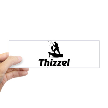 Thizzel Fishing Bumper Bumper Sticker