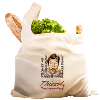 Thizzel makes me Funny Reusable Shopping Bag