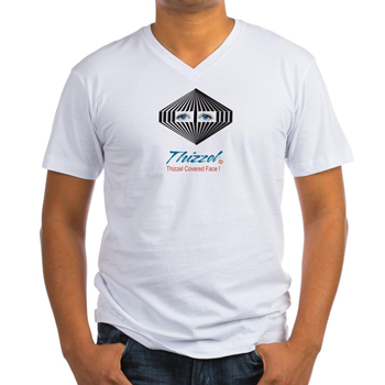 Thizzel Face Logo Men's V-Neck T-Shirt