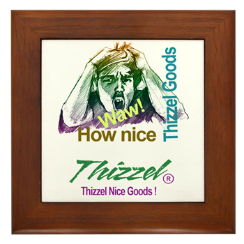 Thizzel Nice Goods Logo Framed Tile