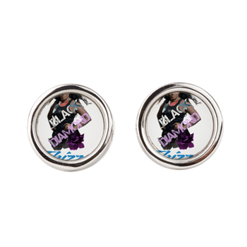 Thizzel Diamond Round Cufflinks