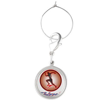 Runner Logo Wine Charms