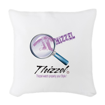 Magnifier Logo Woven Throw Pillow