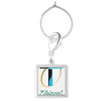 Thizzel Encompass Logo Wine Charms