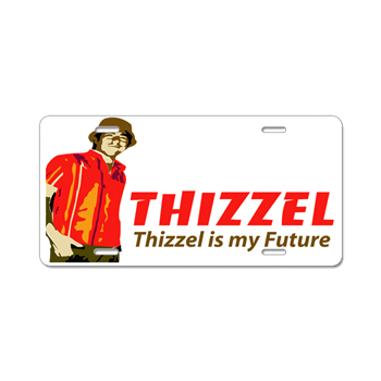 Thizzel Future Aluminum License Plate