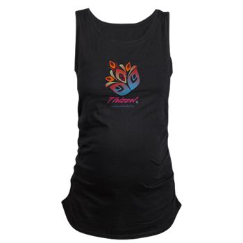 Artistic Leaves Logo Maternity Tank Top