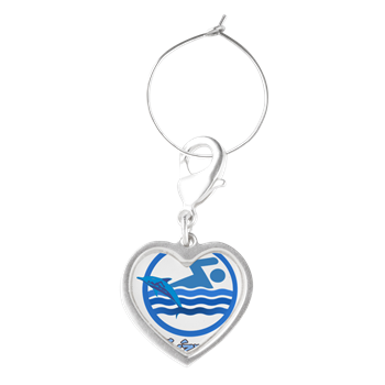 Swimming Logo Wine Charms