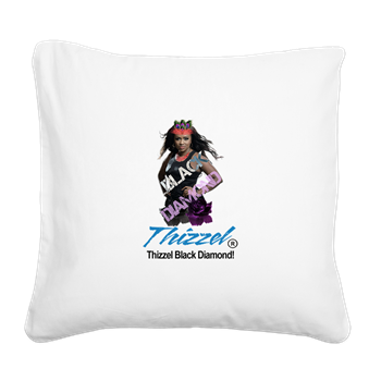 Thizzel Diamond Square Canvas Pillow