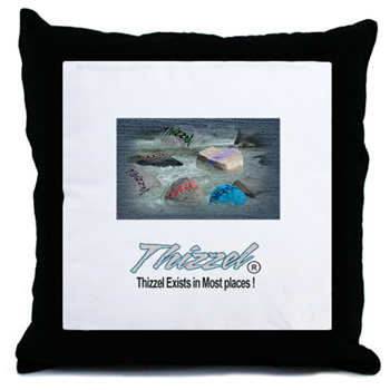 Thizzel Exist Logo Throw Pillow