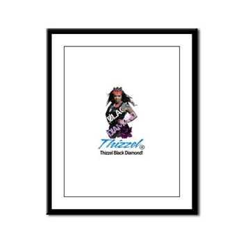 Thizzel Diamond Framed Panel Print