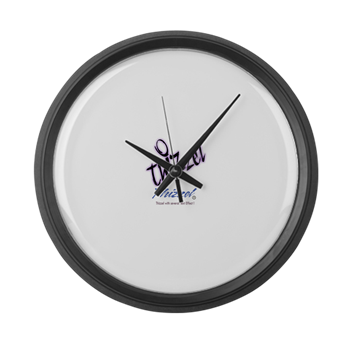 Text Effect Logo Large Wall Clock