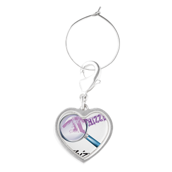 Magnifier Logo Wine Charms