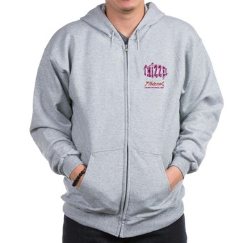 Text Effect Logo Zip Hoodie