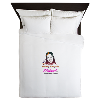Thizzel Elegant Logo Queen Duvet