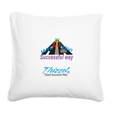 Thizzel Successful Logo Square Canvas Pillow