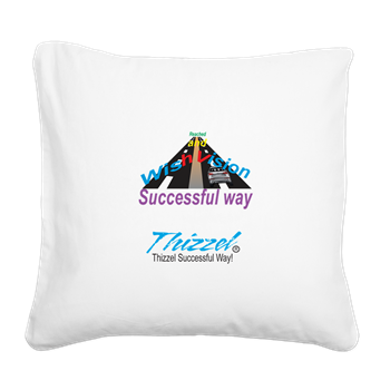 Thizzel Successful Logo Square Canvas Pillow