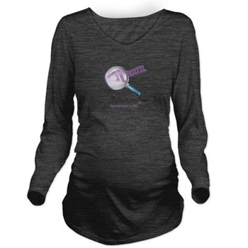 Magnifier Logo Long Sleeve Maternity T-Shirt