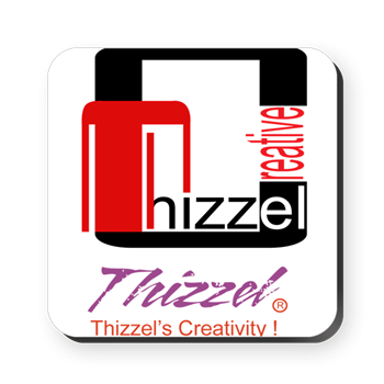 Thizzel Creativity Logo Cork Coaster