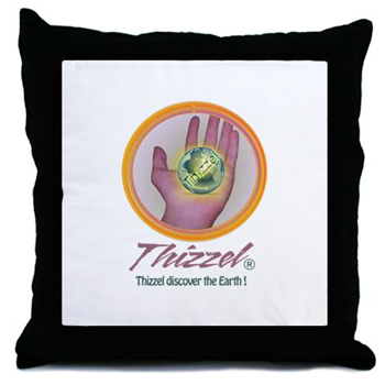 Discover Earth Logo Throw Pillow