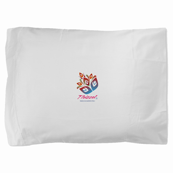 Artistic Leaves Logo Pillow Sham