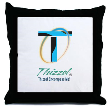 Thizzel Encompass Logo Throw Pillow