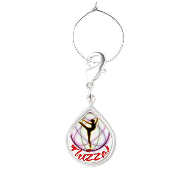 Thizzel Dancing Teardrop Wine Charm