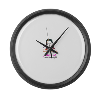 Thizzel Elegant Logo Large Wall Clock