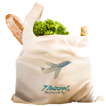 Travel Vector Logo Reusable Shopping Bag