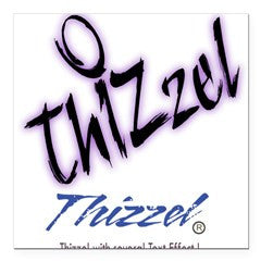 Text Effect Logo Square Car Magnet 3" x 3"