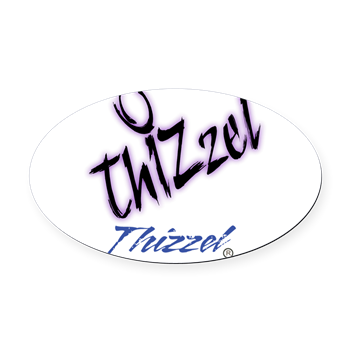 Text Effect Logo Oval Car Magnet