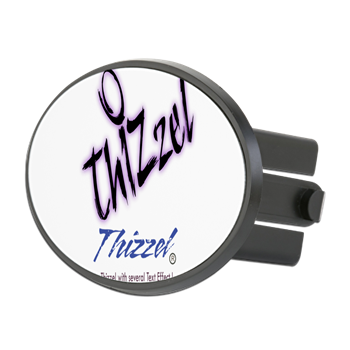 Text Effect Logo Hitch Cover