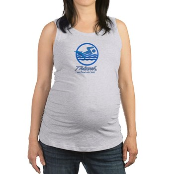 Swimming Logo Maternity Tank Top