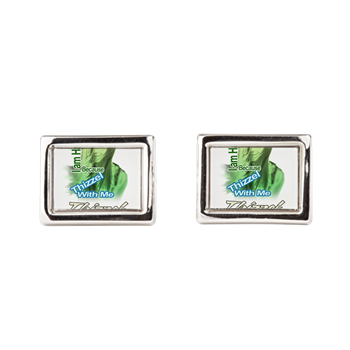 Thizzel make me Happy Rectangular Cufflinks