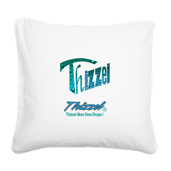 Dew Drops Logo Square Canvas Pillow