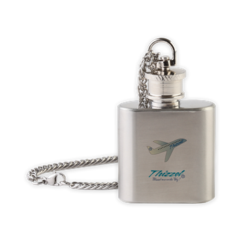 Travel Vector Logo Flask Necklace