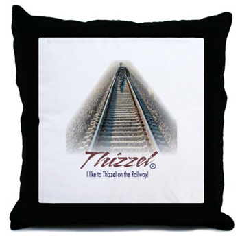 Railway Logo Throw Pillow