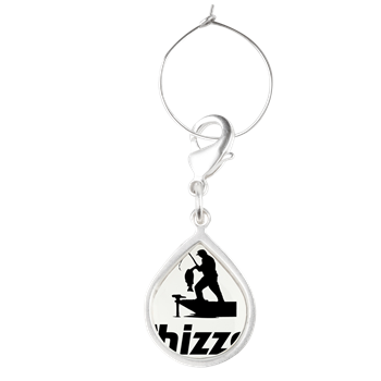 Thizzel Fishing Teardrop Wine Charm