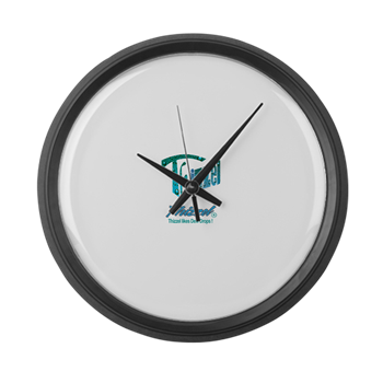 Dew Drops Logo Large Wall Clock