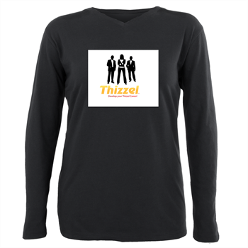 Thizzel Career Plus Size Long Sleeve Tee