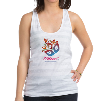 Artistic Leaves Logo Racerback Tank Top