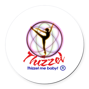 Thizzel Dancing Round Car Magnet