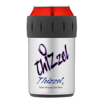 Text Effect Logo Thermos® Can Cooler
