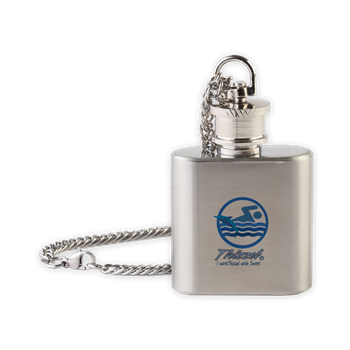 Swimming Logo Flask Necklace