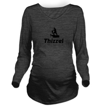 Thizzel Fishing Long Sleeve Maternity T-Shirt