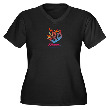 Artistic Leaves Logo Plus Size T-Shirt